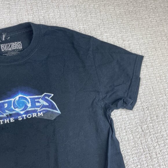 Y2K Blizzard Hero’s Of The Storm x Jinx Black Size S T-Shirt Short Sleeve - Picture 9 of 14